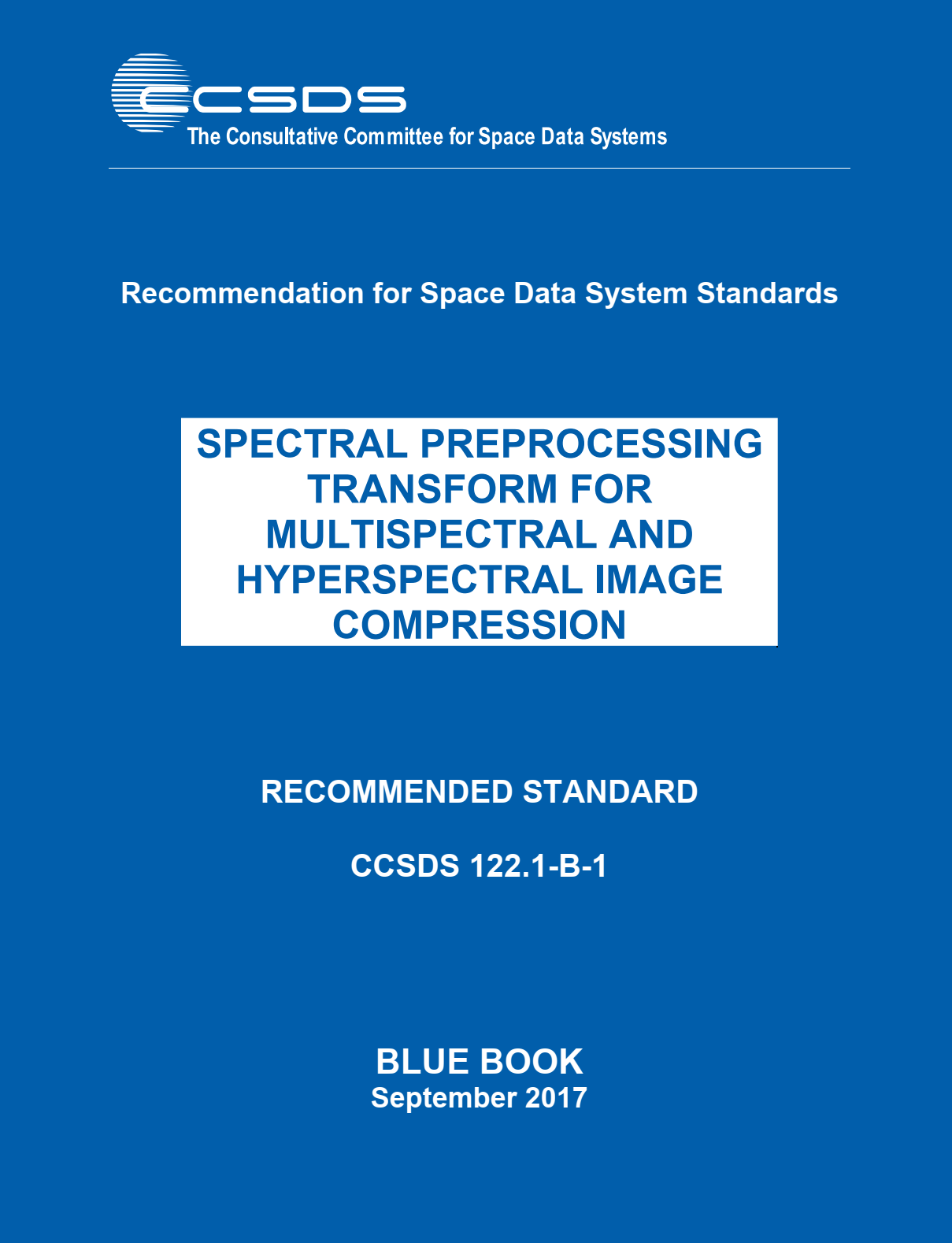 CCSDS 122.1 Transform-based Compression Standard